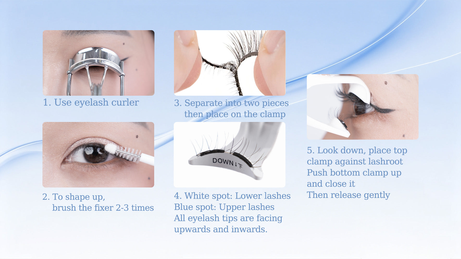 How to apply MEBUKI magnetic false eyelashes